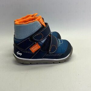 See Kai Run Atlas II Waterproof Insulated Boot Sz 4 Boy's  Hook & Loop Closure